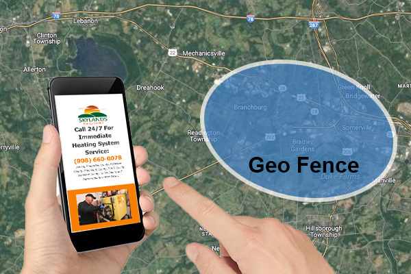 geo fenced paid ad