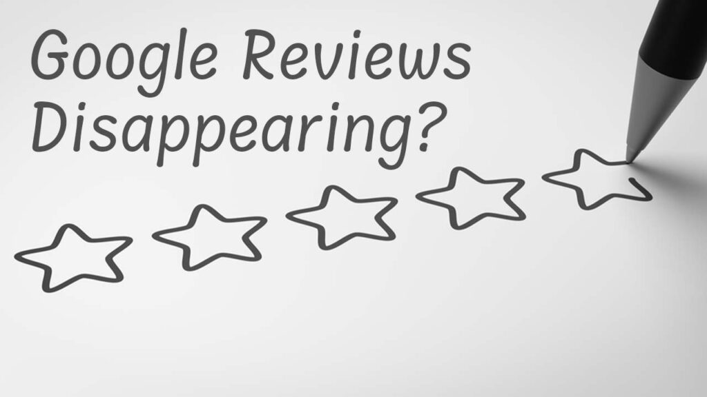 google reviews disappear