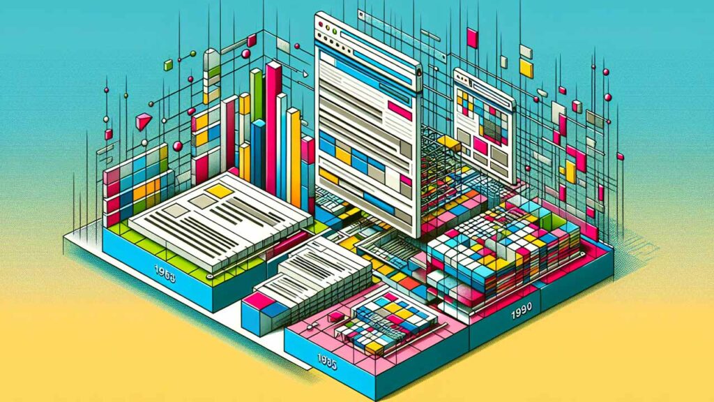 Evolution of web design with HTML tables