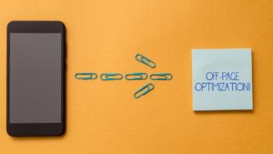 phone and paperclips depicting SEO off page