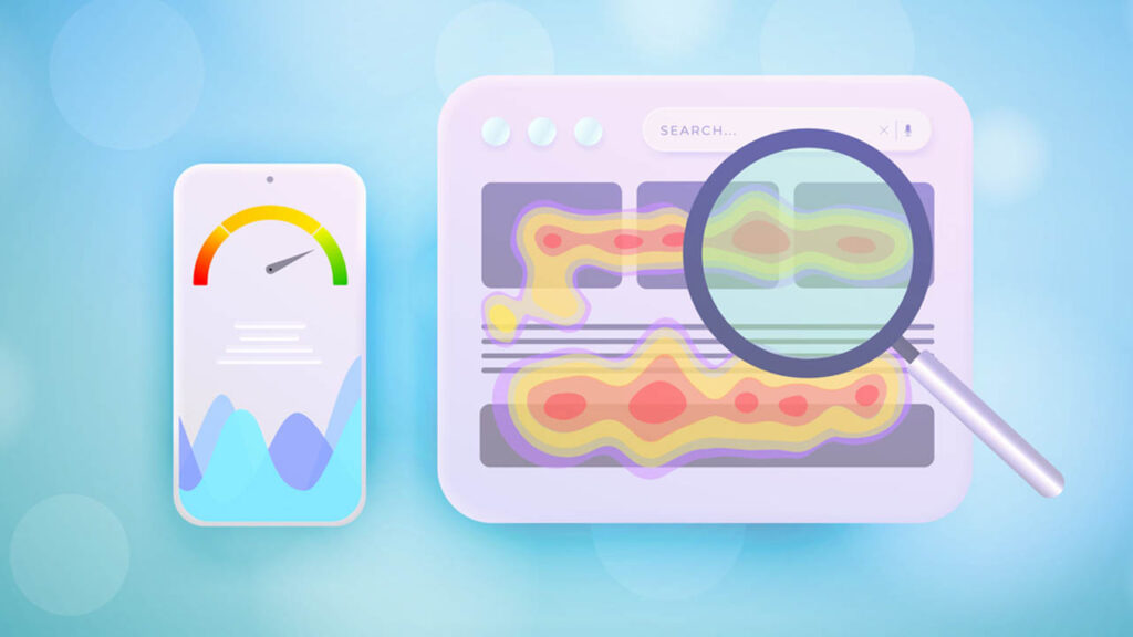 A heatmap showing user behavior on a website, a powerful tool for analyzing engagement.